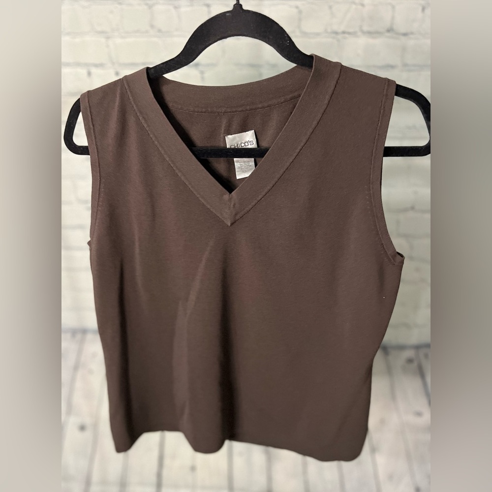 Chicos Rayon/Nylon Lightweight Vest | Sz 2